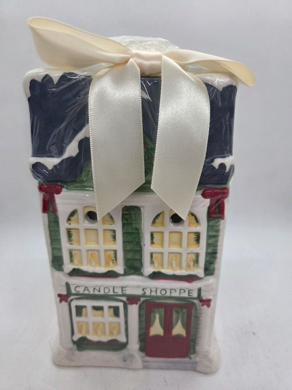 New VTG Yankee Candle Ceramic Candle Shoppe Wax Warmer Set, Tarts & Tealight